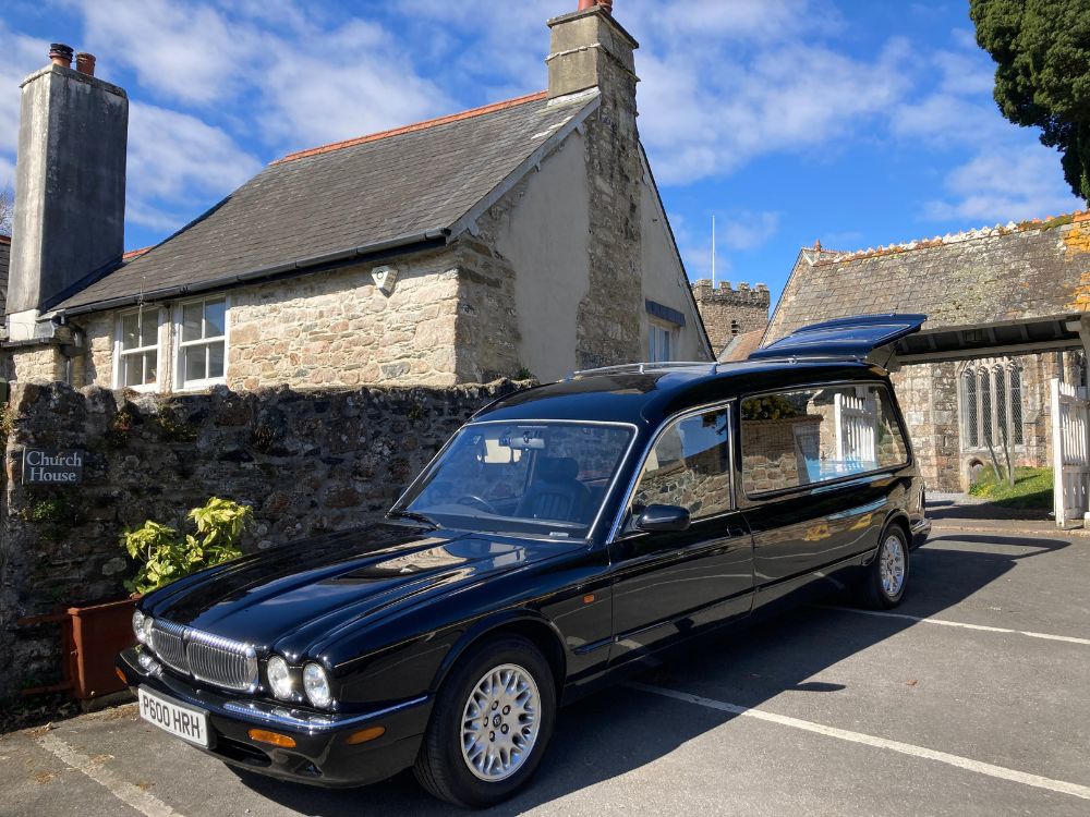 Black Daimler Hearse